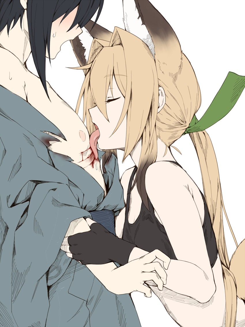 tamakagura inari and asugano subaru (original) drawn by yagi_(ningen)