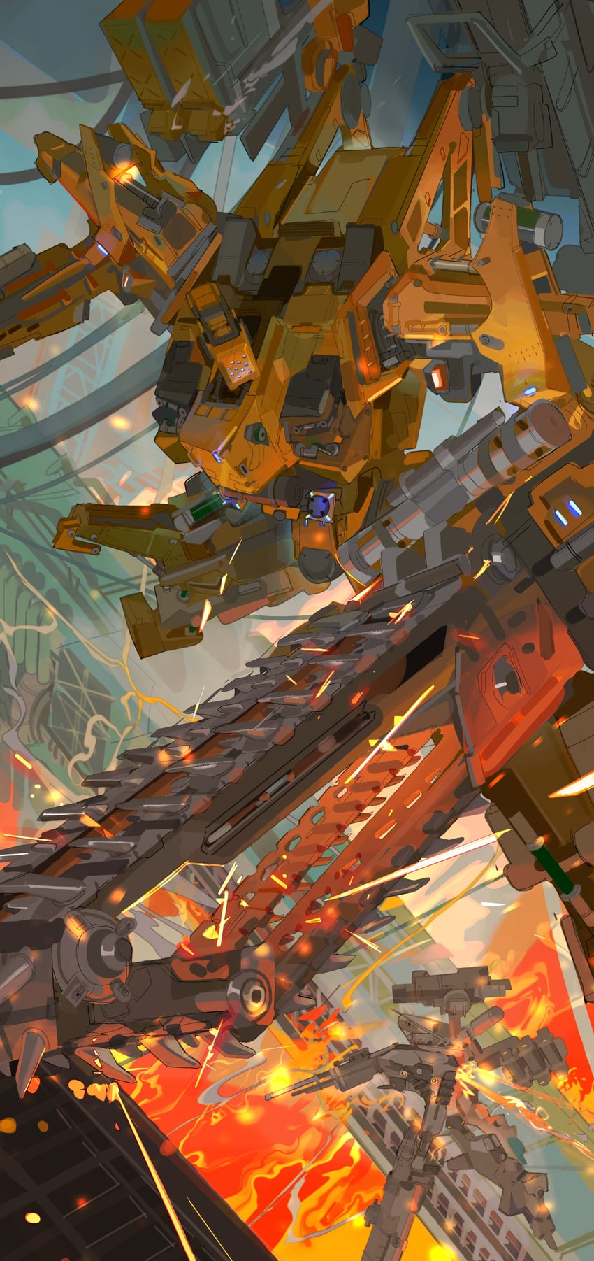 621, loader 4, honest brute, and milk tooth (armored core and 1 more) drawn by nslacka
