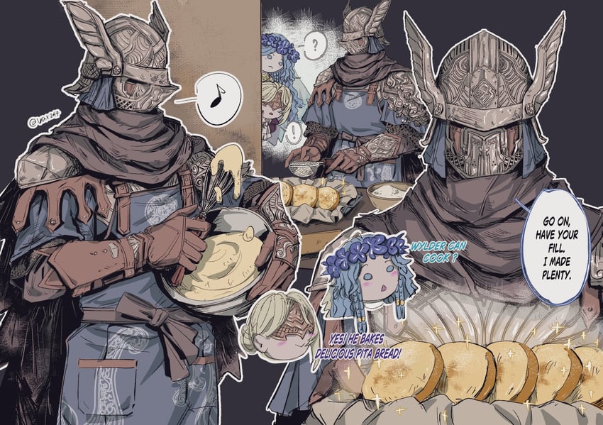 revenant, wylder, and duchess (elden ring and 1 more) drawn by slackertherubycat