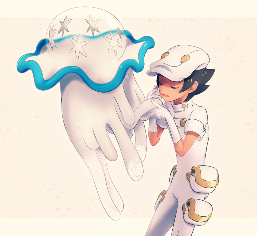 aether foundation employee and nihilego (pokemon and 1 more) drawn by komurapk