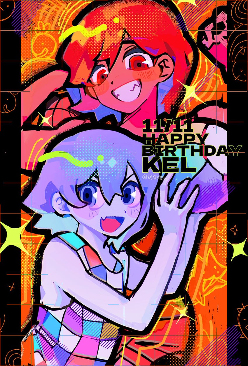 kel, hector, and orange joe (omori) drawn by honshiya