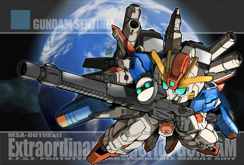 ex-s gundam (gundam and 2 more) drawn by 7no2gou