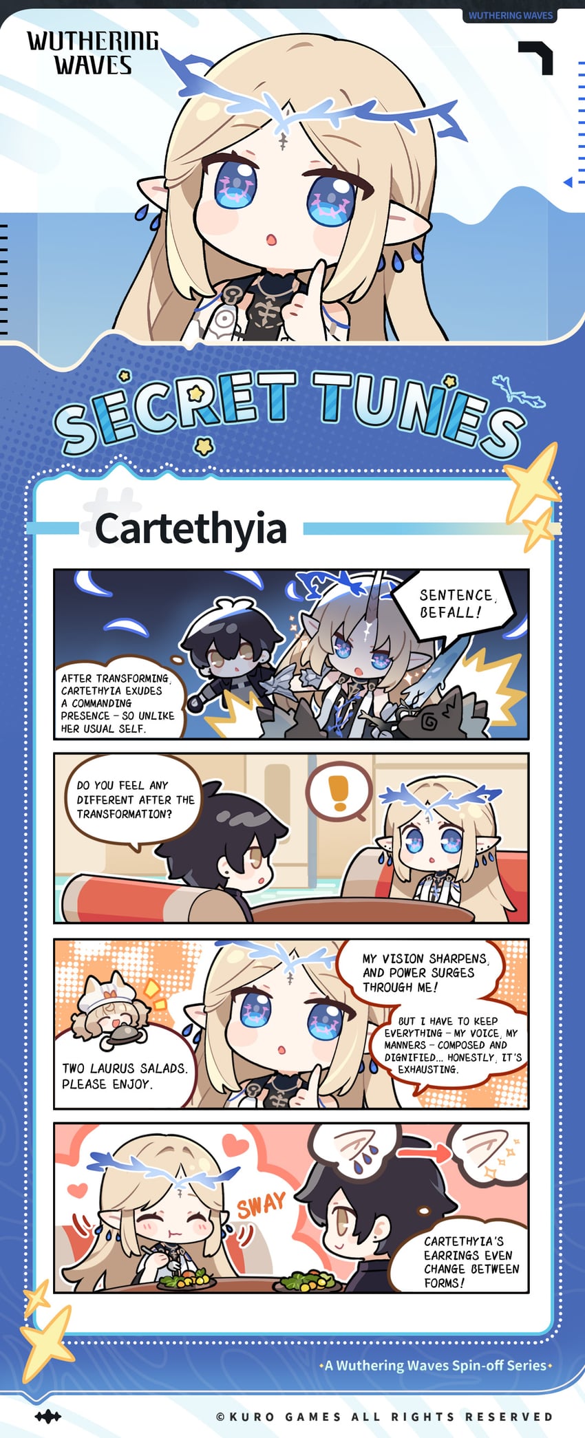 rover, male rover, cartethyia, and fleurdelys (wuthering waves) drawn by fanniko