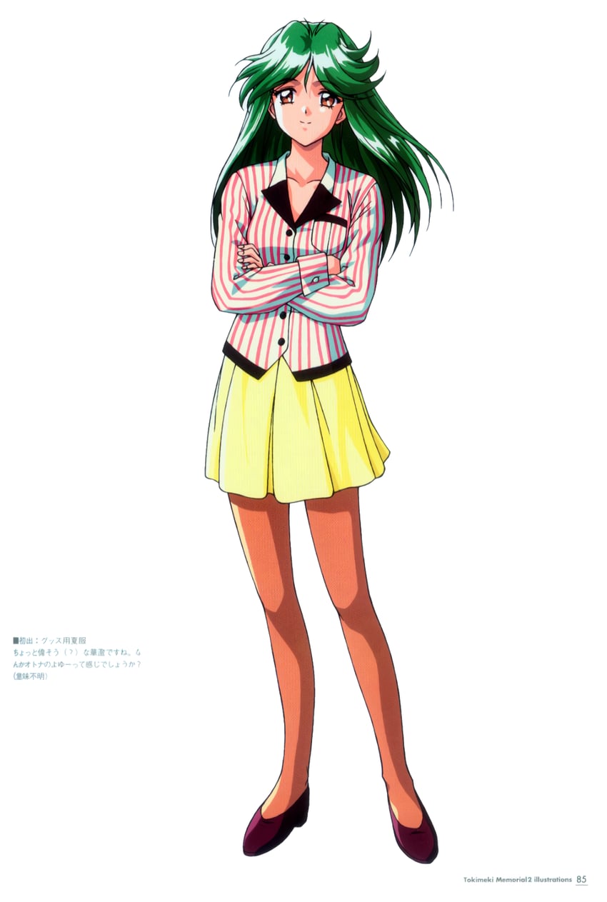 asou kasumi (tokimeki memorial and 1 more) drawn by kokura_masashi