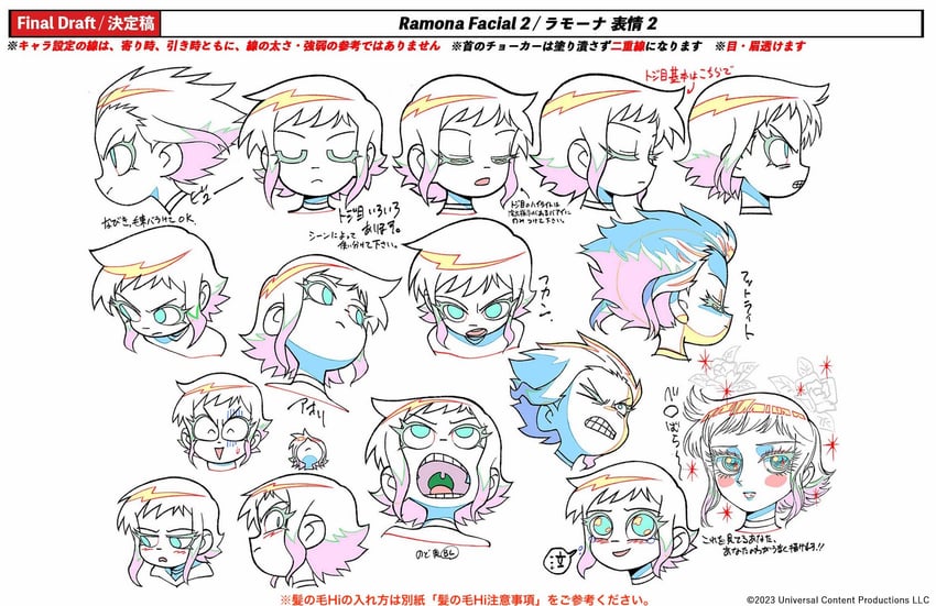 ramona flowers (scott pilgrim and 1 more) drawn by handa_shuuhei