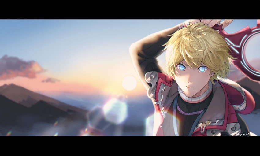 shulk (xenoblade chronicles and 1 more) drawn by rei_(teponea121)