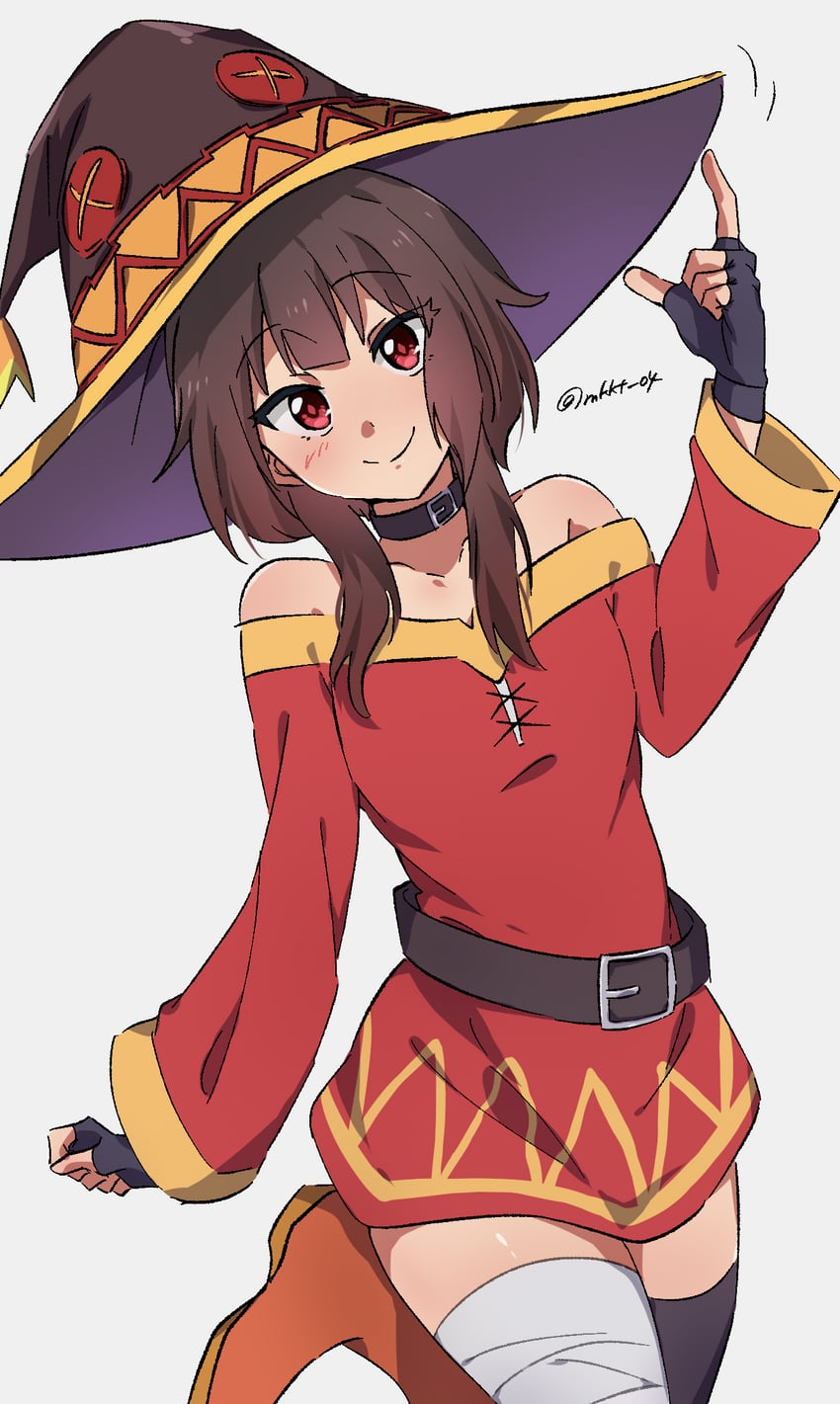 megumin (kono subarashii sekai ni shukufuku wo!) drawn by komagoma_(mkkt_04)
