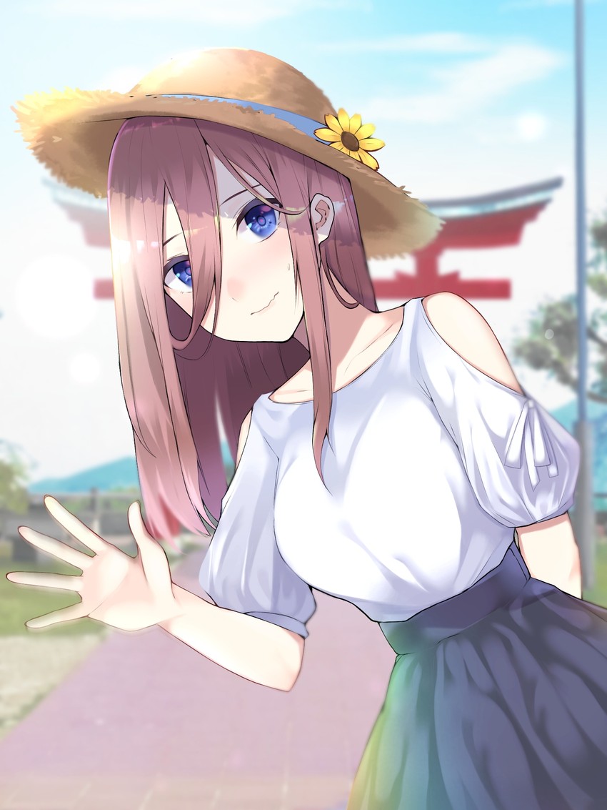 nakano miku (go-toubun no hanayome) drawn by nikku_hikikomori