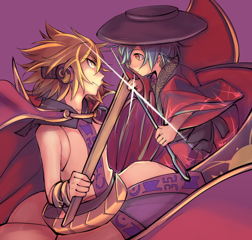 toyosatomimi no miko and sukuna shinmyoumaru (touhou and 1 more) drawn by vento
