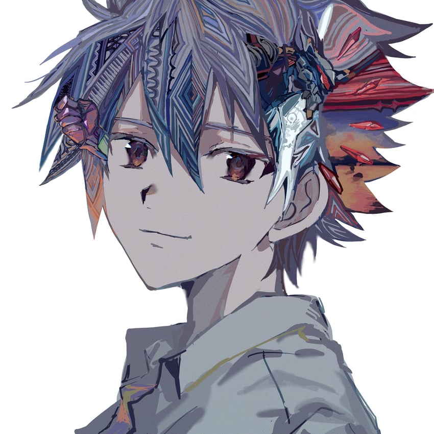 nagisa kaworu, eva 01, and eva 06 (neon genesis evangelion and 3 more) drawn by yadu_nadu