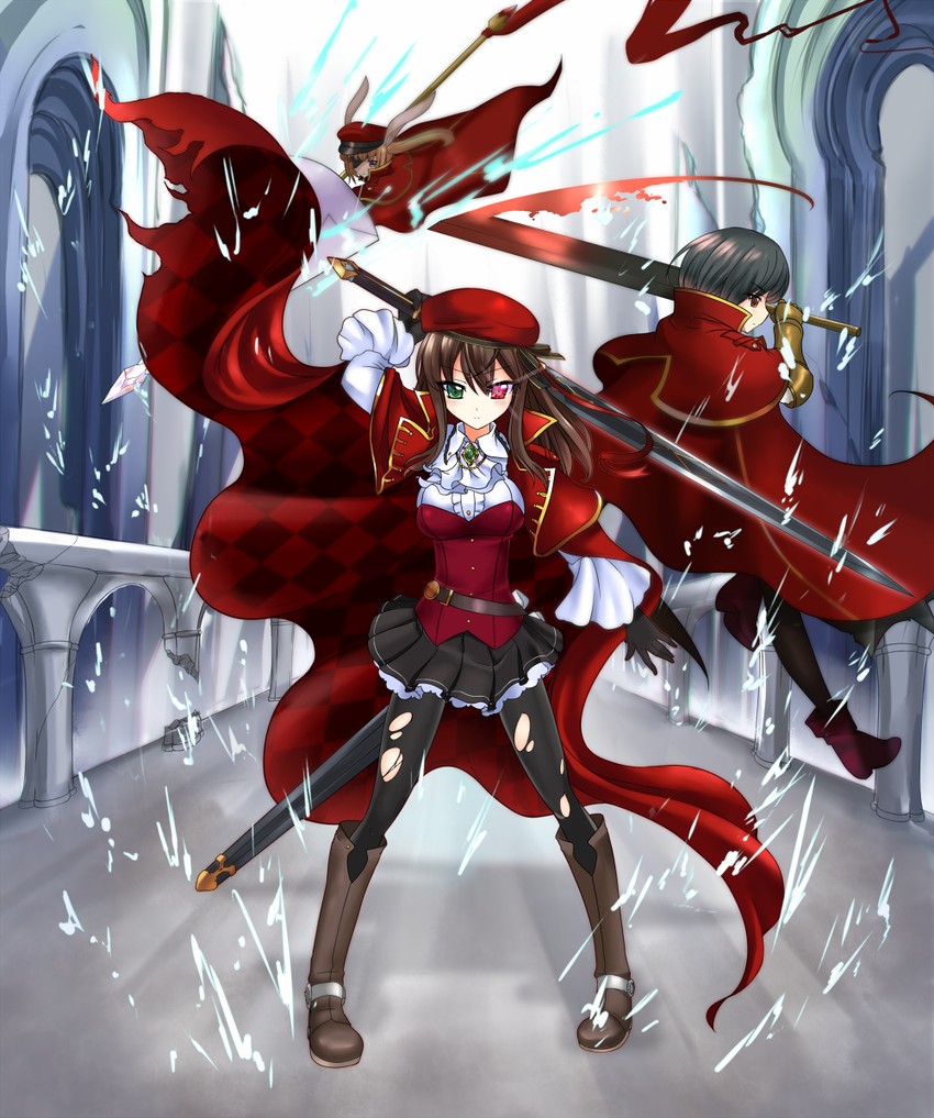 rizerito, rive, and annaliese labragroute (pixiv fantasia and 1 more) drawn by miyuki_rei