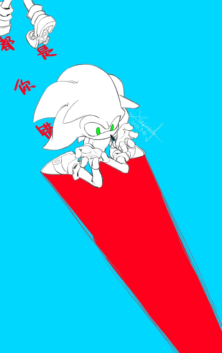 sonic the hedgehog and shadow the hedgehog (sonic and 1 more) drawn by yusond