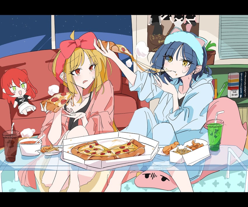 gotoh hitori, kita ikuyo, ijichi nijika, and yamada ryo (bocchi the rock!) drawn by dora_one7