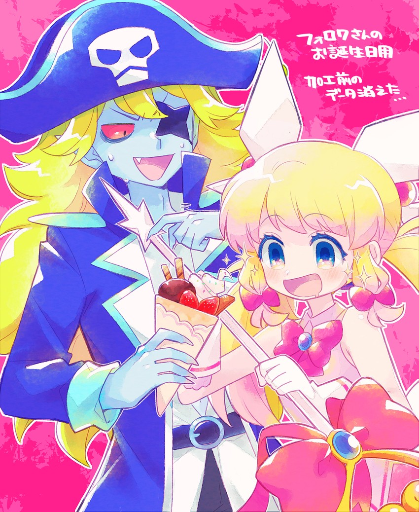 azuchimomoyama kurumi, prima pink, and paireito (seizei ganbare! mahou shoujo kurumi) drawn by tsunoji