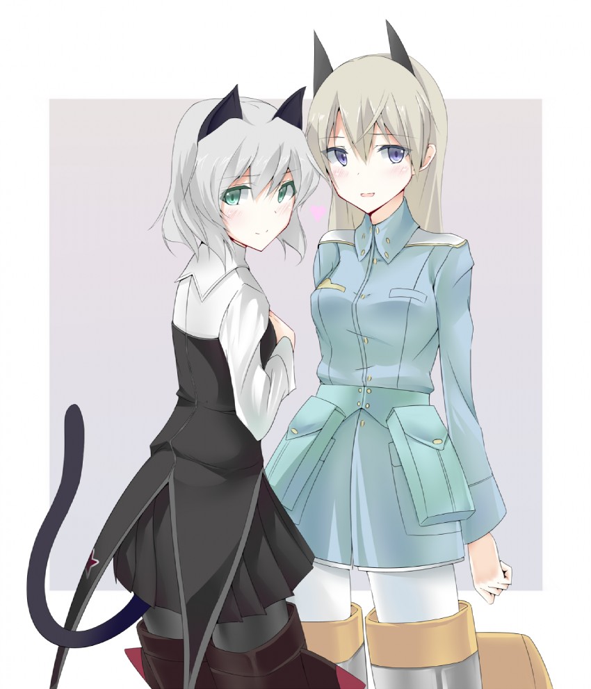 sanya v. litvyak and eila ilmatar juutilainen (world witches series and 1 more) drawn by umeo_retto