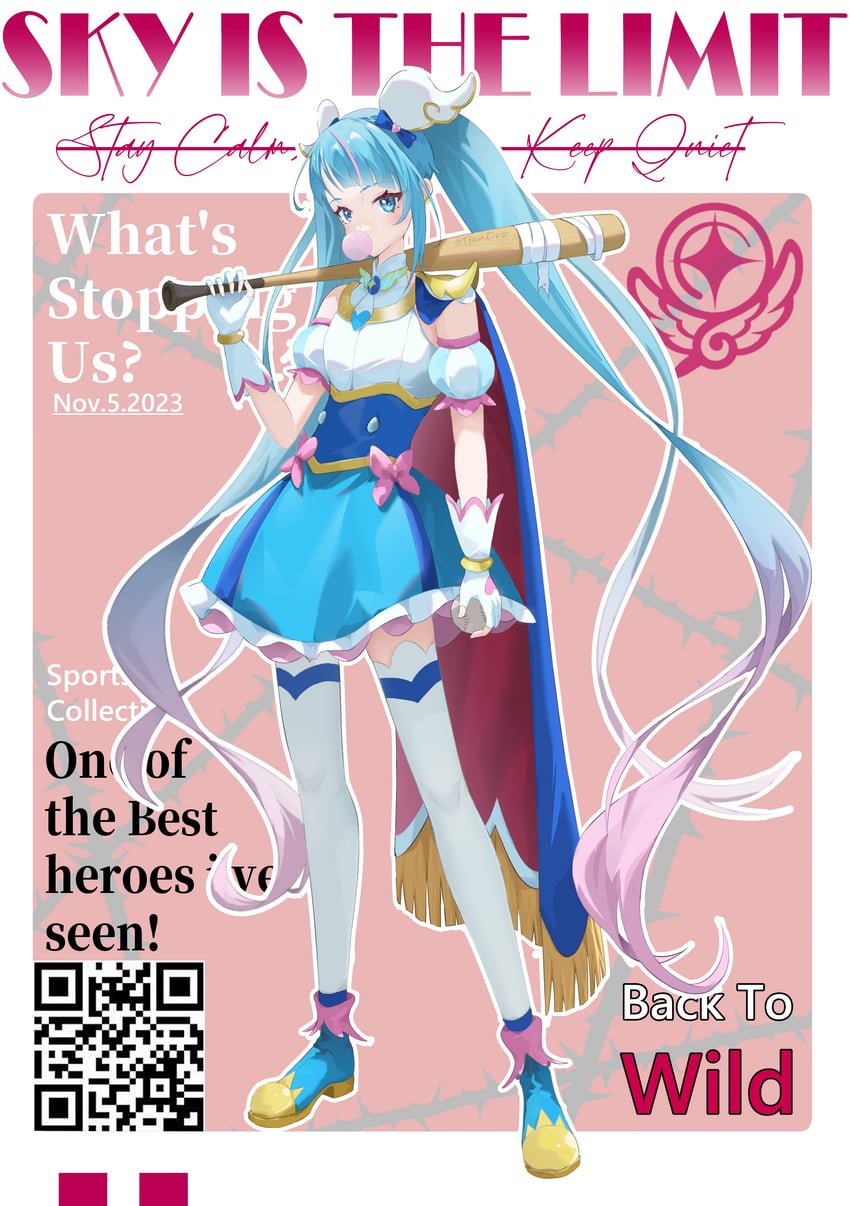 sora harewataru and cure sky (precure and 1 more) drawn by ayesha618