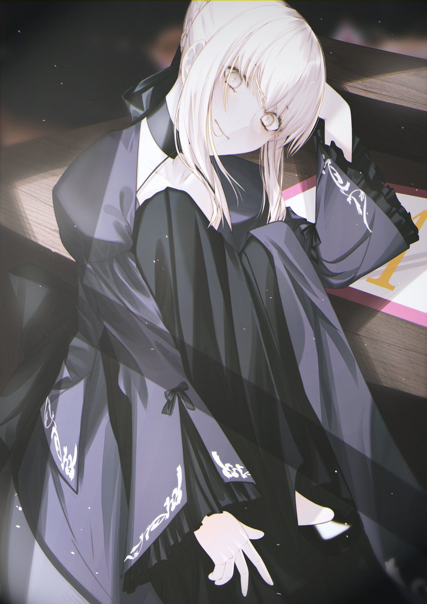 artoria pendragon and saber alter (fate and 2 more) drawn by fov_ps