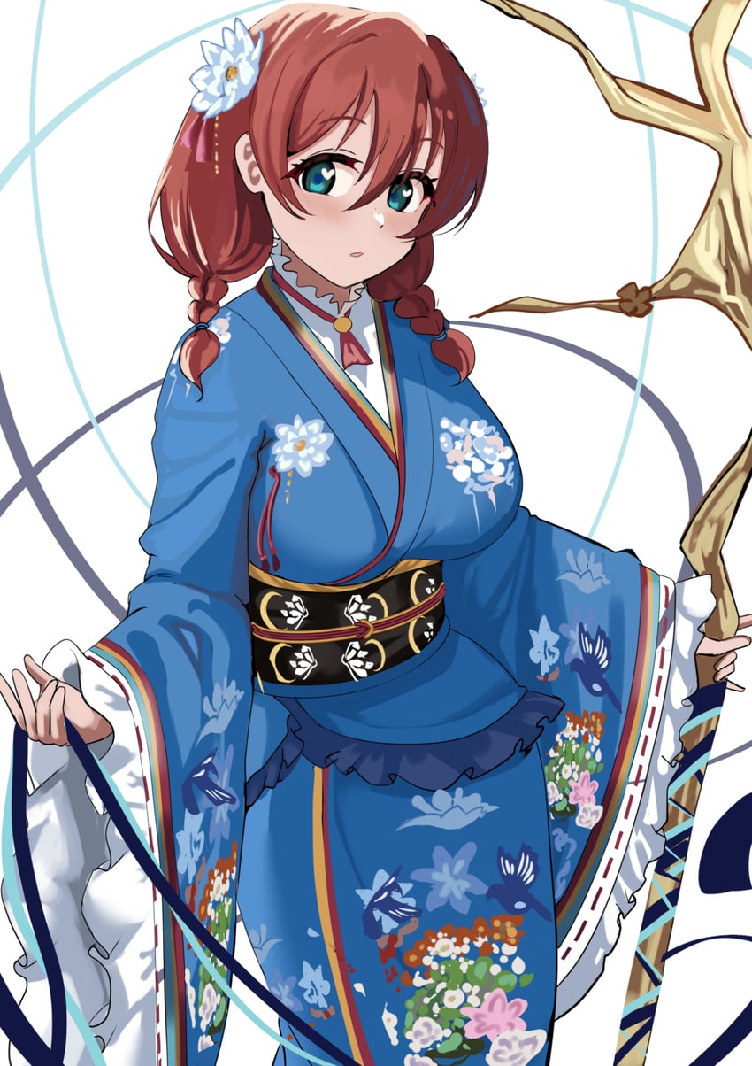 emma verde (love live! and 1 more) drawn by pisagi
