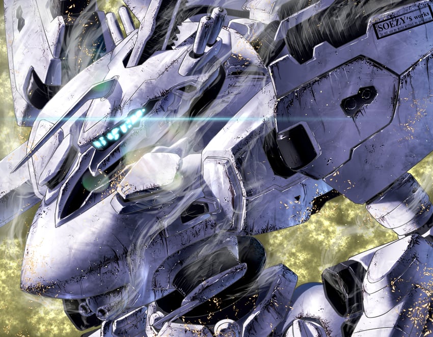 white glint (armored core and 1 more) drawn by soezy