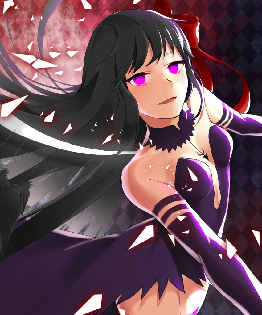 akemi homura and akuma homura (mahou shoujo madoka magica and 1 more) drawn by ronemu_(bgyp99)