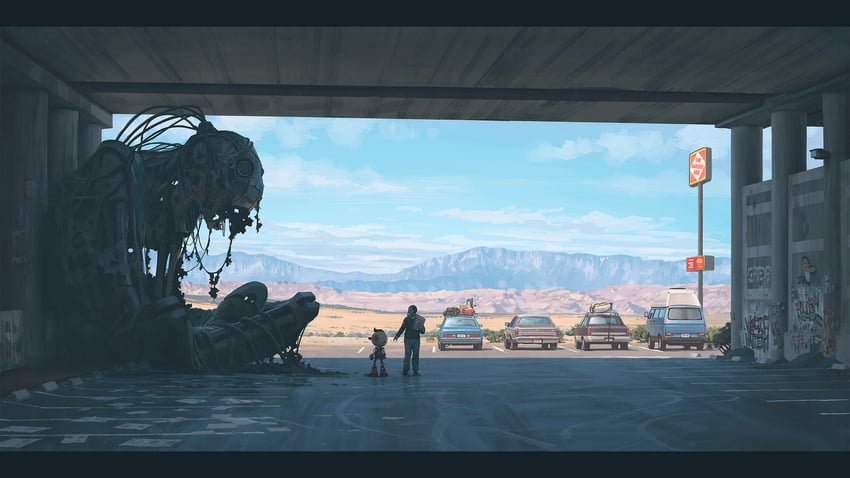 the electric state drawn by simon_stalenhag