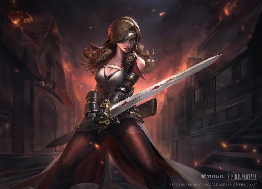 beatrix (final fantasy and 2 more) drawn by bachzim