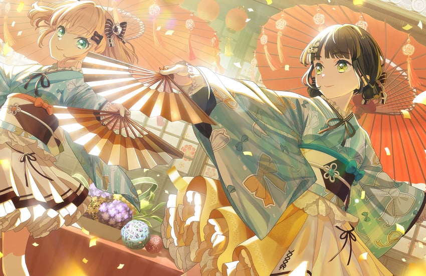 hinoshita kaho and momose ginko (love live! and 1 more)