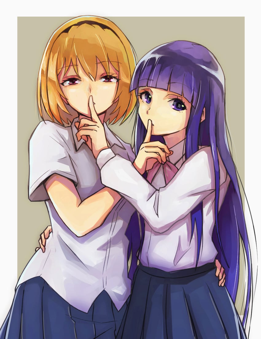 furude rika and houjou satoko (higurashi no naku koro ni and 1 more) drawn by osakanaotoko