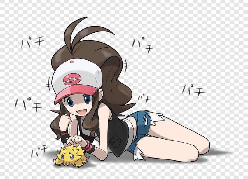 hilda and joltik (pokemon and 1 more) drawn by jinteitei