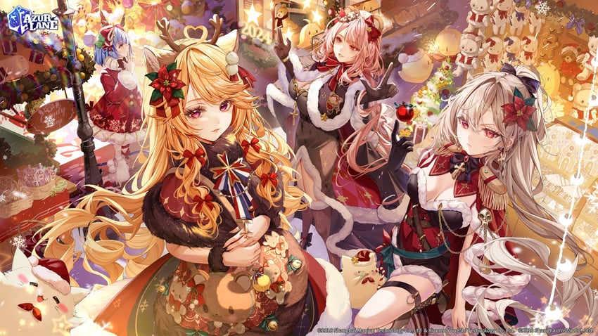 manjuu, jean bart, meowfficer, richelieu, gascogne, and 1 more (azur lane) drawn by isari_sensei