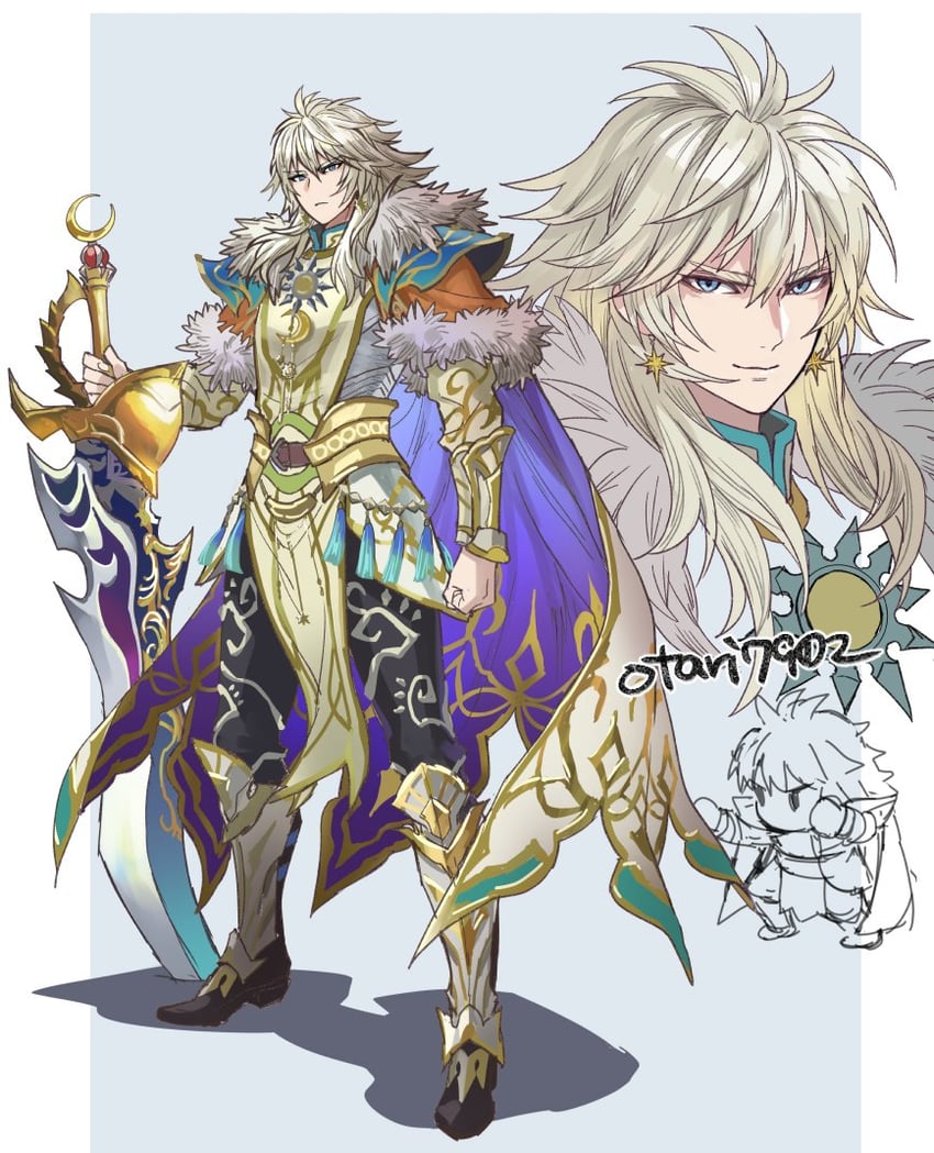 protagonist (saga and 1 more) drawn by indesign