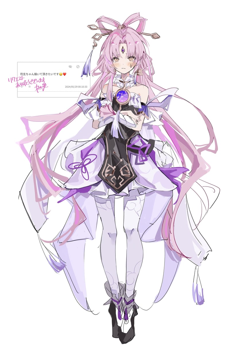 fu xuan (honkai and 1 more) drawn by ren_(renjiyu)