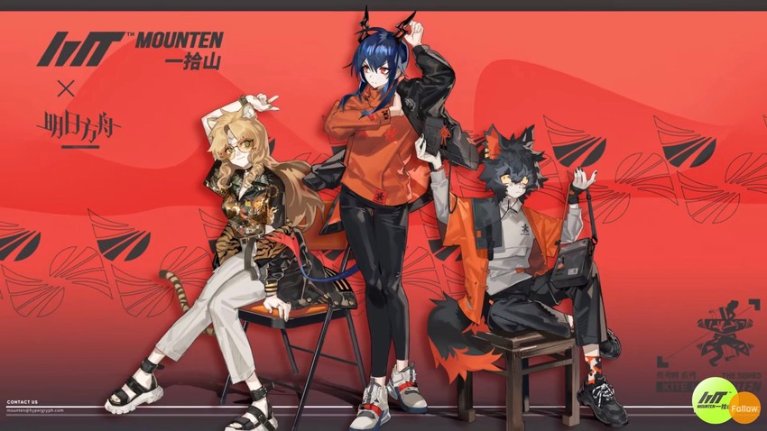 ch'en, swire, and aak (arknights and 1 more) drawn by kuroblood