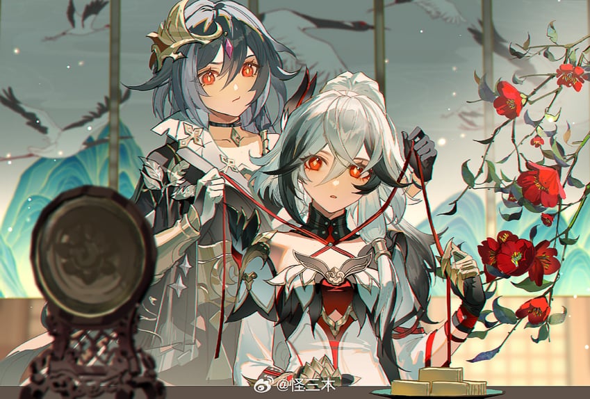 fu hua and herrscher of sentience (honkai and 1 more) drawn by guaisanmu