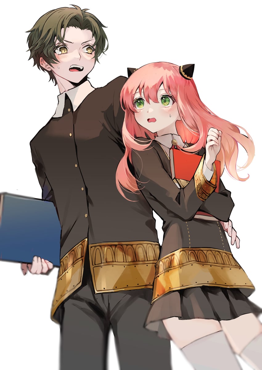 anya and damian desmond (spy x family) drawn by hana_(h6n6_matsu)