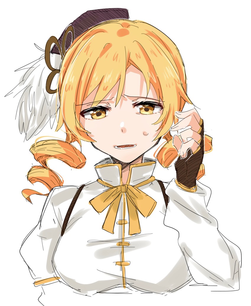 tomoe mami (mahou shoujo madoka magica) drawn by nattsu_n