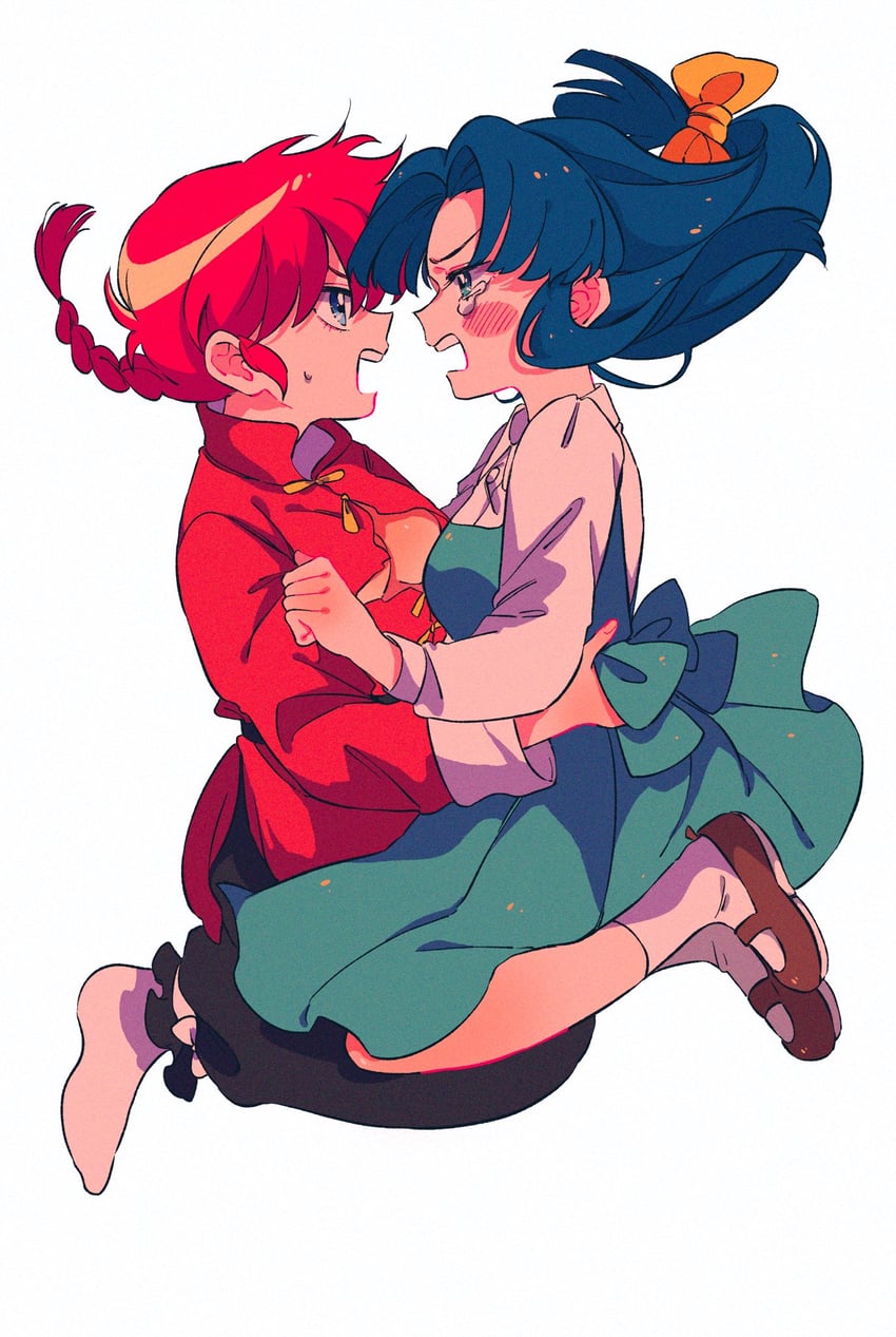 ranma-chan and tendou akane (ranma 1/2) drawn by rumic_0620