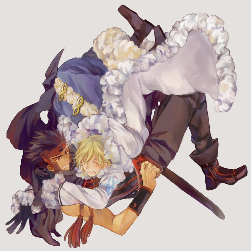 fai d. flowright and kurogane (tsubasa chronicle) drawn by henachoko