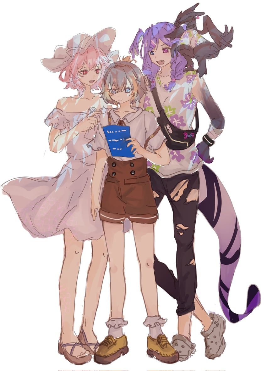 selen tatsuki, petra gurin, rosemi lovelock, and ember (nijisanji and 1 more) drawn by y6rsy