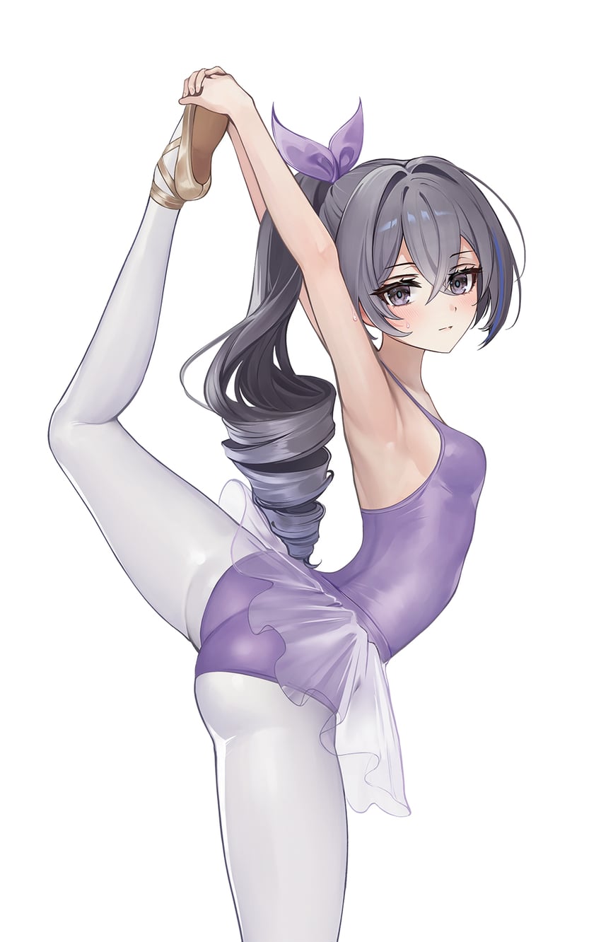 silver wolf (honkai and 1 more) drawn by foka_(beginner)
