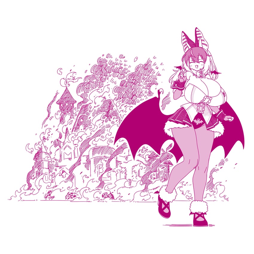 brown long-eared bat (kemono friends and 1 more) drawn by yoshida_hideyuki