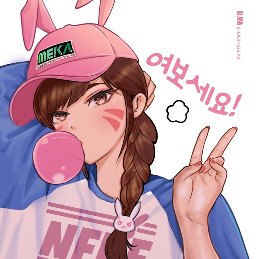 d.va (overwatch and 1 more) drawn by datli64