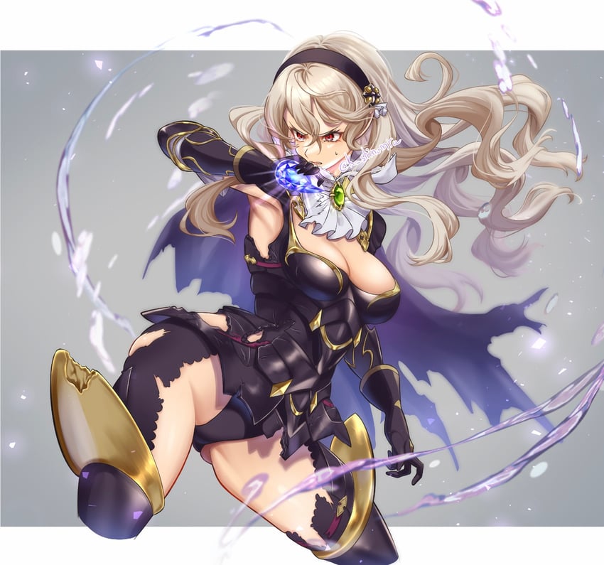 female corrin (fire emblem and 2 more) drawn by karashino