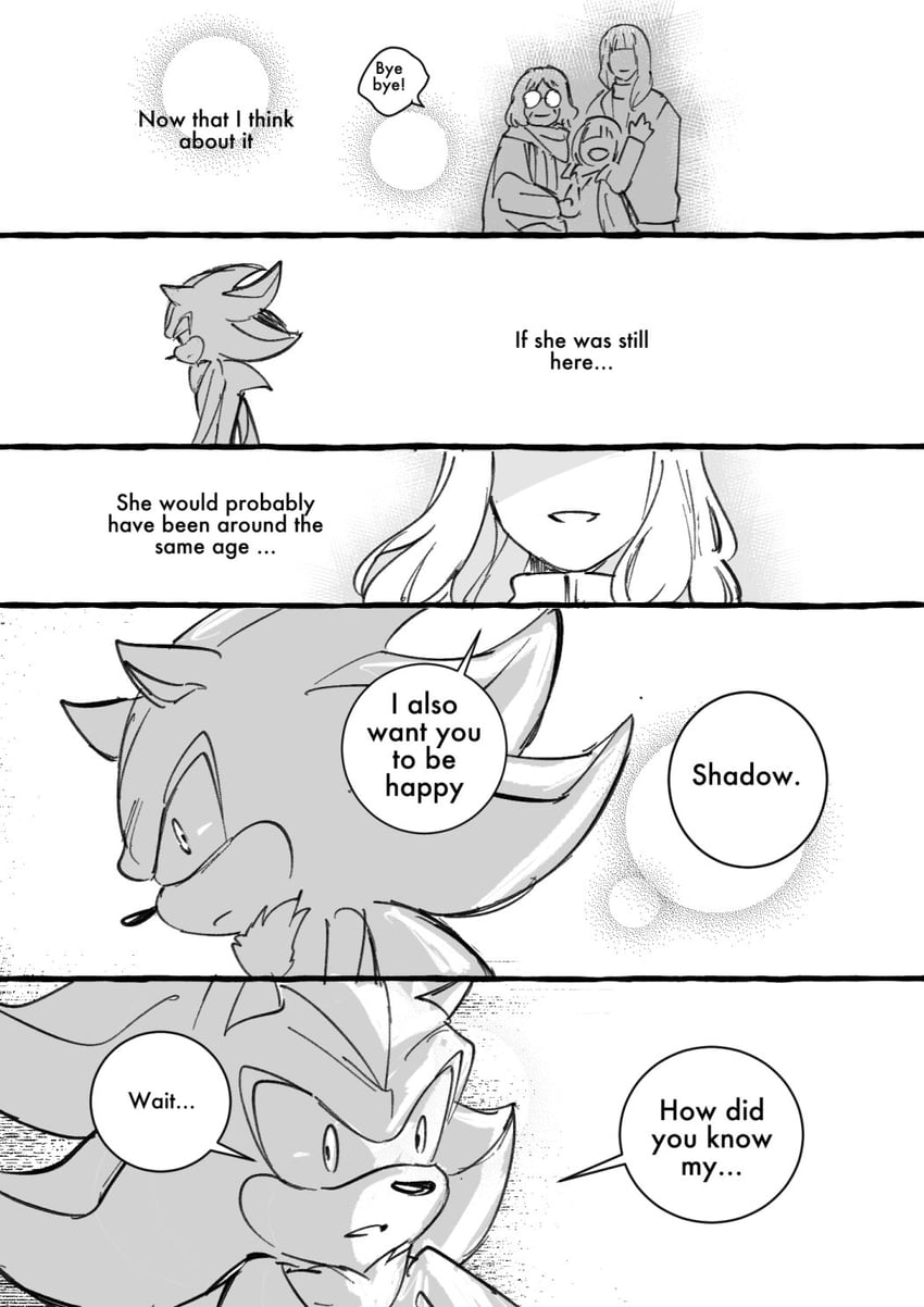 shadow the hedgehog and maria robotnik (sonic) drawn by junjousega