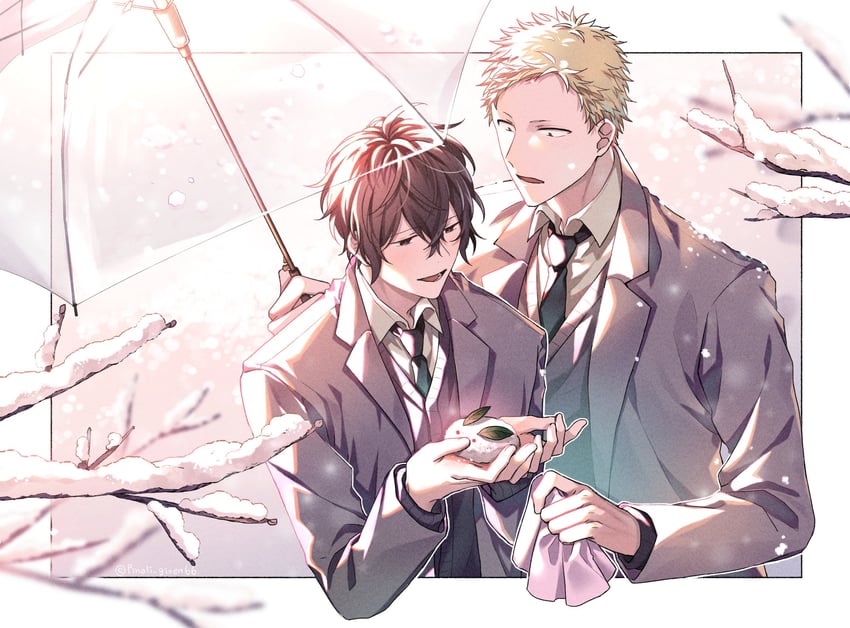 murata ugetsu and kaji akihiko (given) drawn by pinoli_(pinoli66)
