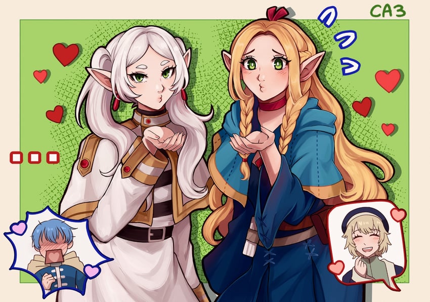 frieren, marcille donato, falin touden, and himmel (sousou no frieren and 1 more) drawn by crazyanime3