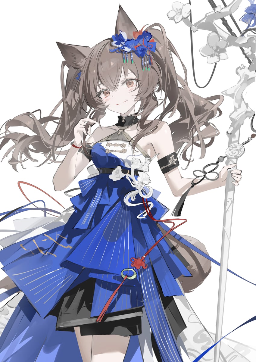 angelina (arknights and 1 more) drawn by luozhou_pile