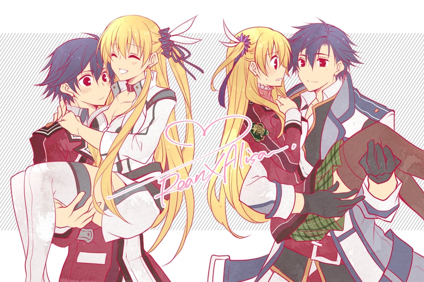 rean schwarzer and alisa reinford (eiyuu densetsu and 2 more) drawn by satsuki_(chaosmode)