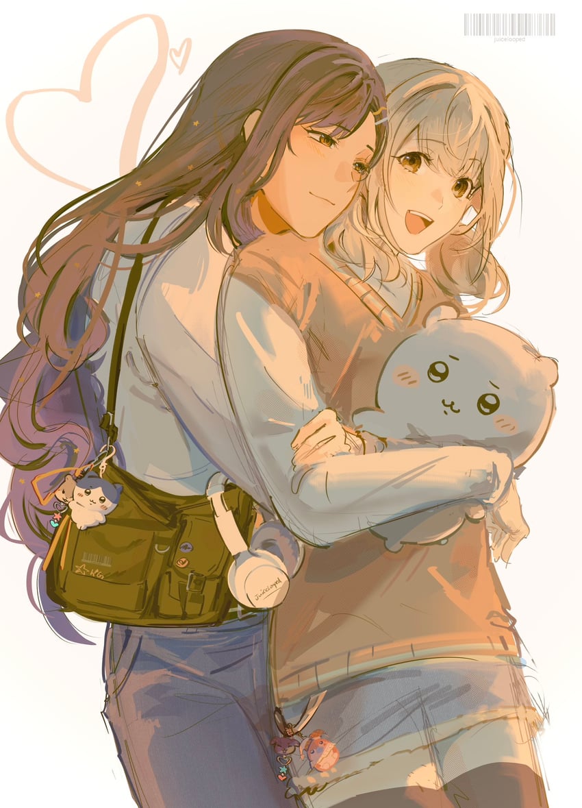 shiraishi an, azusawa kohane, chiikawa, and hachiware (project sekai and 1 more) drawn by adair_(juicelooped)