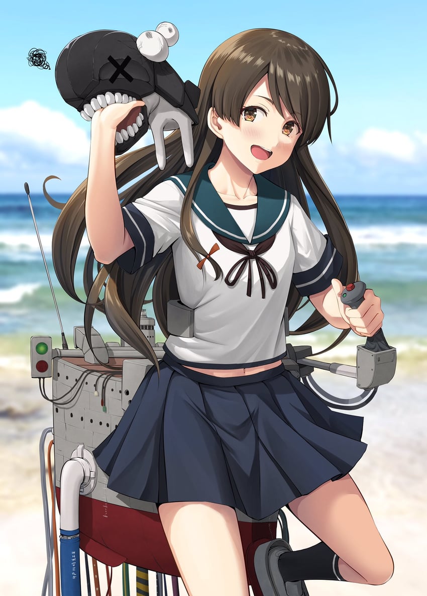 i-class destroyer and uranami (kantai collection) drawn by ichikawa_feesu